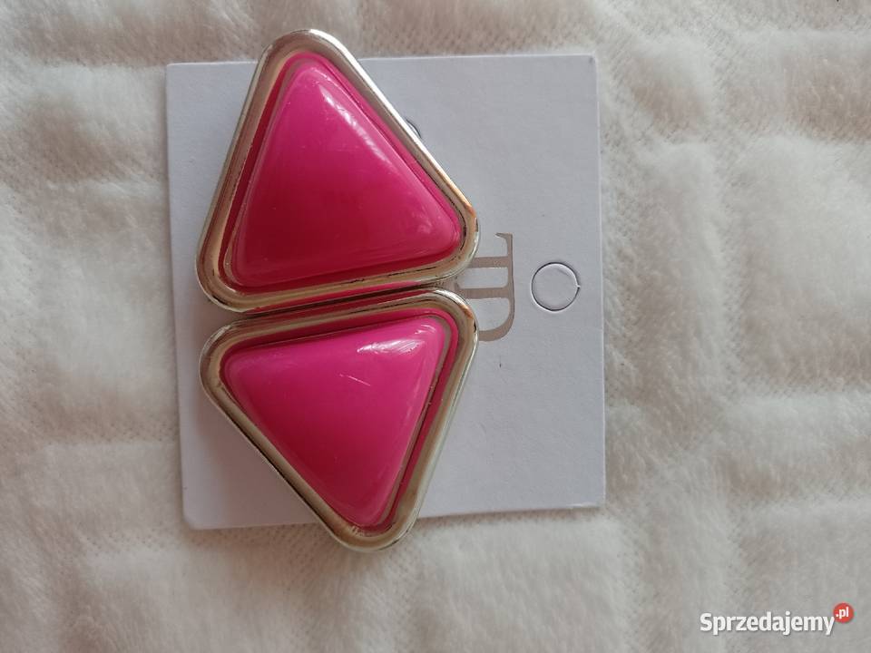 Duże różowe Kolczyki z Londynu NOWE Dla kobiet Kraków