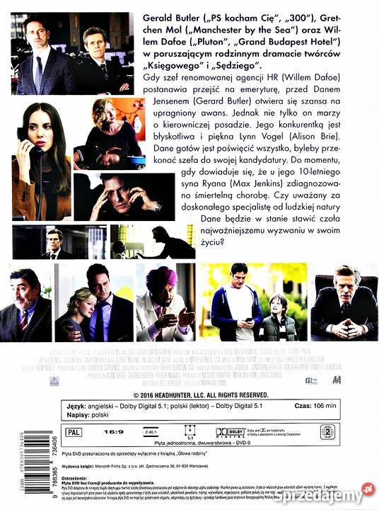 GŁOWA RODZINY GERARD BUTLER DVDKS Kalisz sprzedam