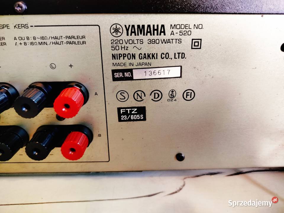wzmacniacz Yamaha A520 Mińsk Mazowiecki