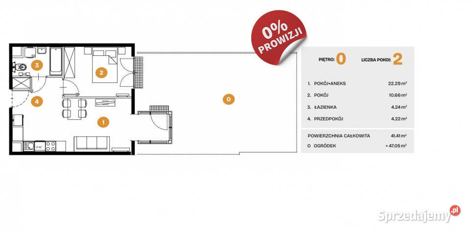 Mieszkanie Kraków Na Błonie 4141m2 2pokojowe