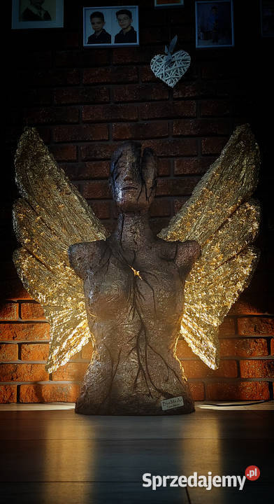 Anioł rzeźba lampa sztuka użytkowa wielkopolskie Piła