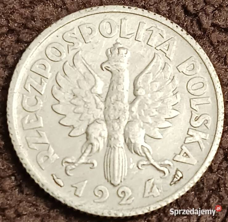 1 Żniwiarka 1924 r mennica Paryż oryginał Konin