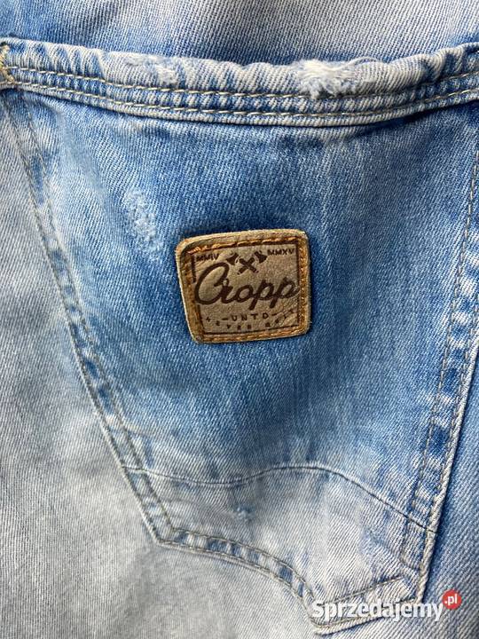 Świetne luźne spodnie jeansy Cropp ściągacze Nisko