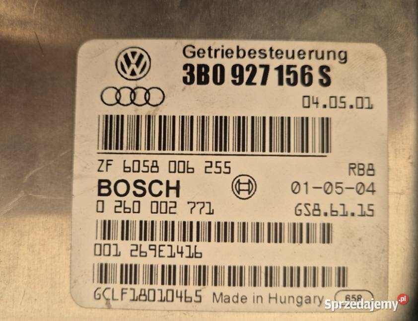 STEROWNIK SKRZYNI AUTOMATEYF 19TDI AVF PASSAT B5 osobowe świętokrzyskie Działoszyce