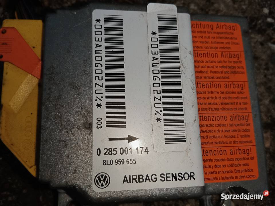 Sensor moduł sterownik AIRBAG VW Passat wyposażenie elektryczne