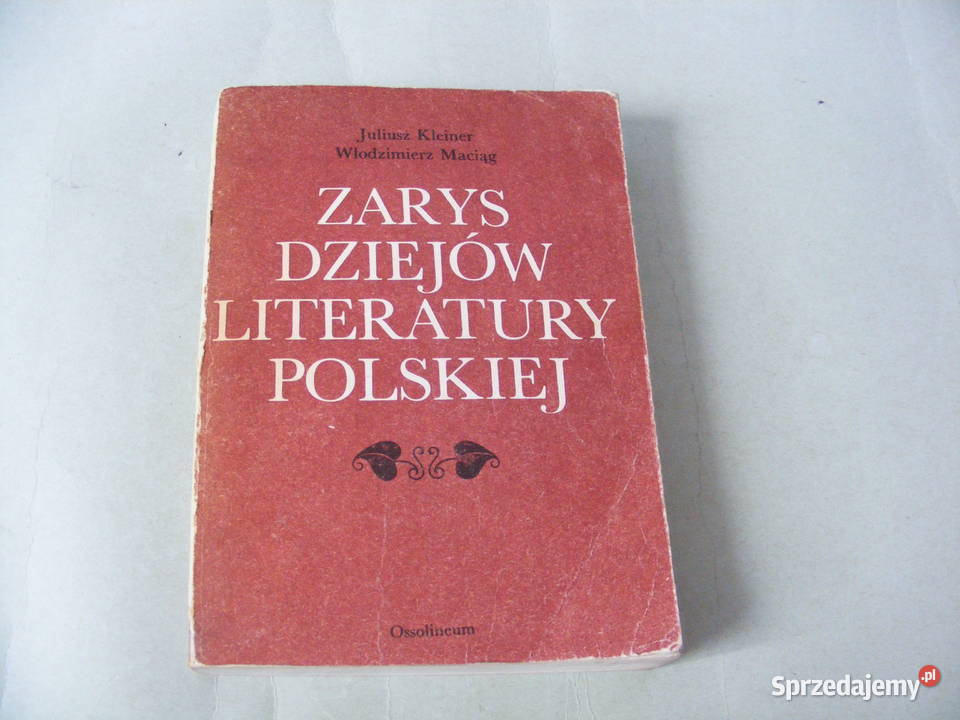 Zarys dziejów literatury polskiej Kleiner Okresy Książki naukowe i popularnonaukowe