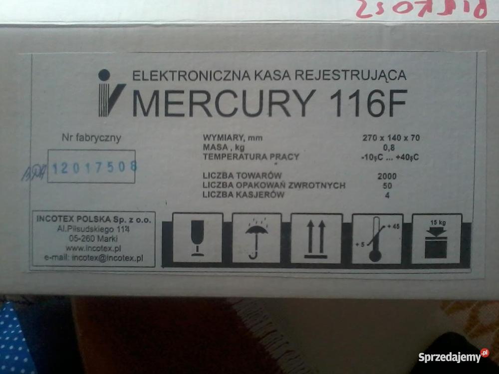 KASA FISKALNA MERCURY 116F sprzedam