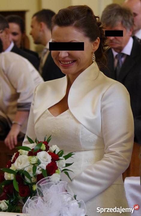 Spredam koronkową suknię ślubną ecru 4042 Kraków sprzedam