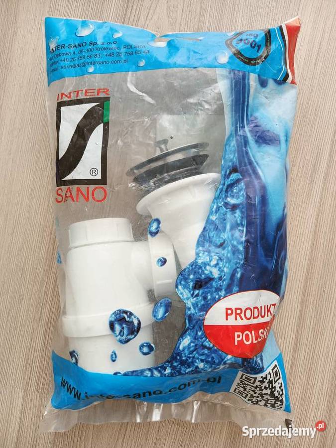 Syfon umywalkowy z sitkiem metalowym fi 32 bez