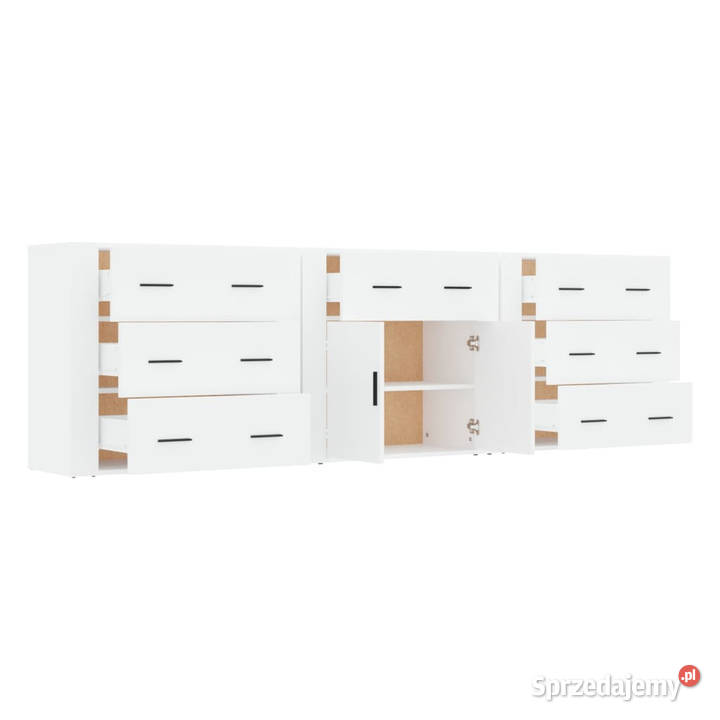 Szafki 3 biały materiał drewnopochodny WM3185423 Warszawa