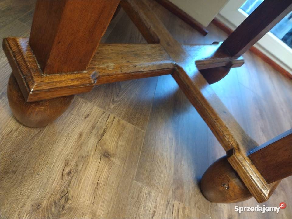 Stary dębowy stół dwa krzesła Toruń sprzedam