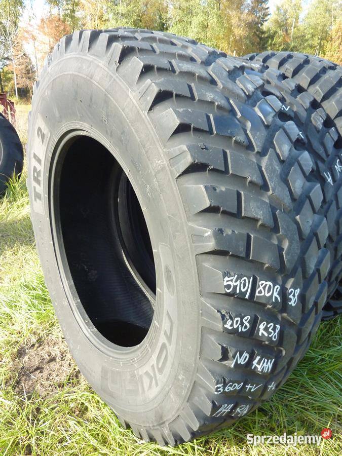 2x Opona używana rolnicza 54080R38 208R38 NOKIAN Zaścianki sprzedam