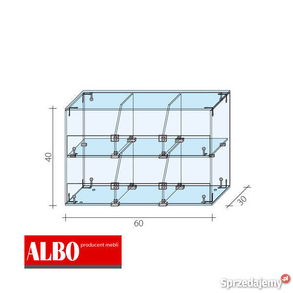 Gablota cukiernicza nadstawka producent mebli Sklep Olsztyn sprzedam