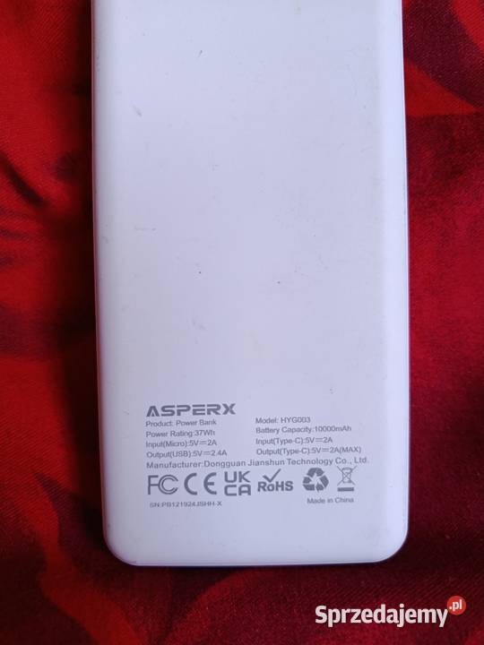 Powerbank Asperx 10000 mAh 2x USB USBC