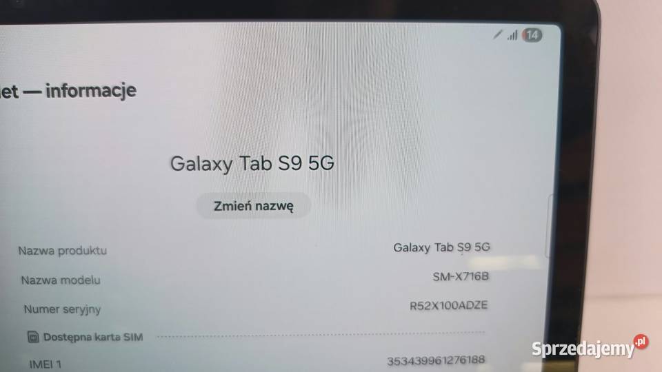 Tablet SAMSUNG Galaxy Tab S9 11 8128GB 5G