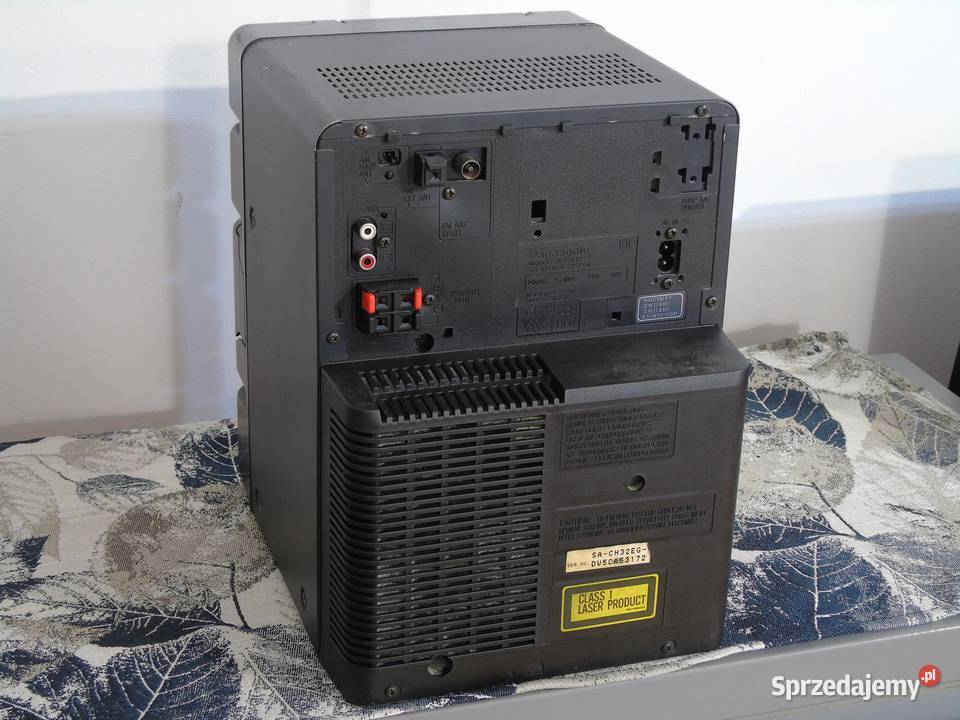 Wieża Panasonic radio AUX mocna DOSTAWA