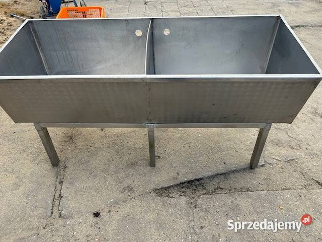Basen gastronomiczny dwukomorowy ze stali