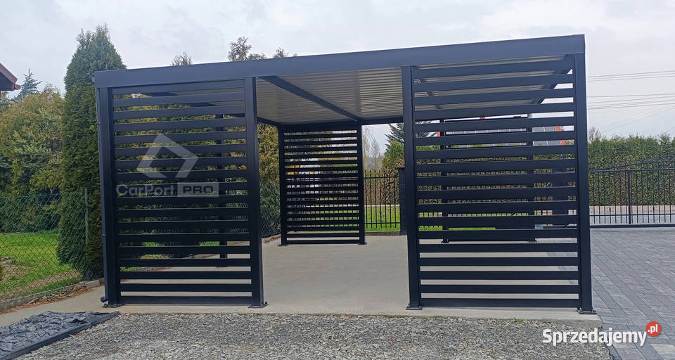 CarPort PREMIUM wiata samochodowa 6x6 antracyt 444zł/m2 Katowice
