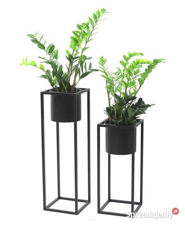 Kwietnik Metalowy Stojak z donicą 80 LOFT Sobienie-Jeziory