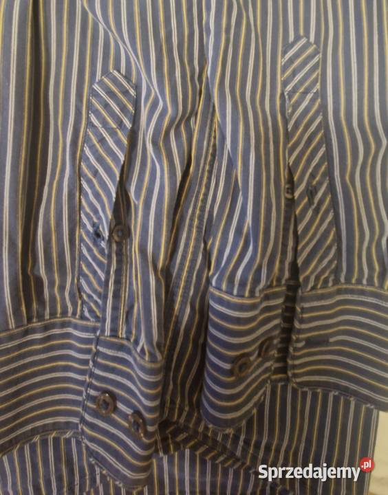 KOSZULA męska marki Cottonfield L bawełna ciemno Lublin