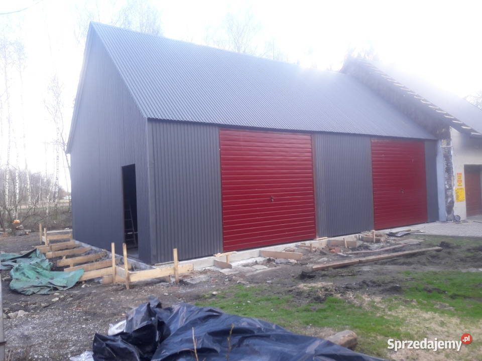 C101 Garaż Blaszany 12x10m Wiata Hala Magazyn 120m2 Słupca