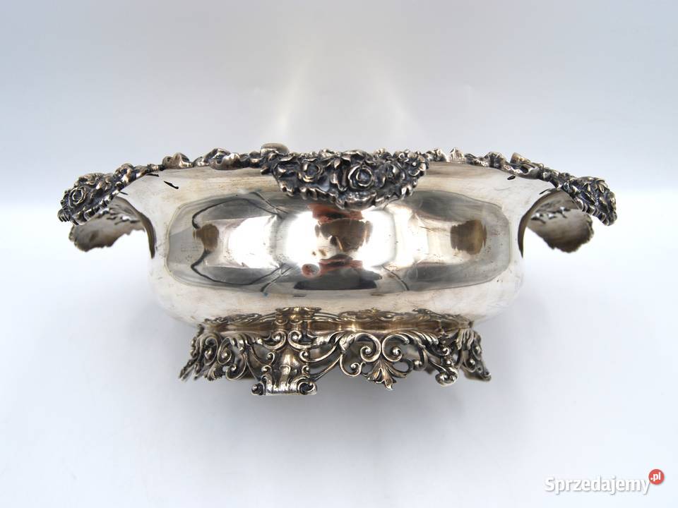 Duża piękna głęboka misa srebro pr 925 Anglia Poznań