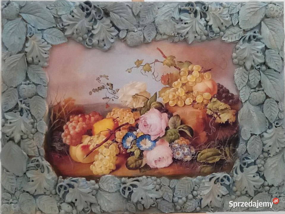 Obraz na desce martwa natura 6 Winogrona i Radom sprzedam