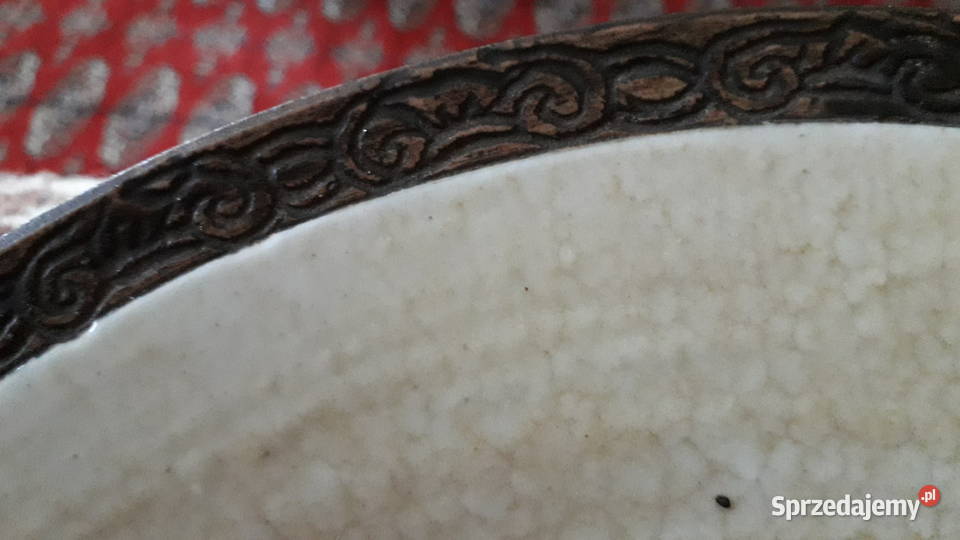Stary talerz chiński sygnowany Szczecin