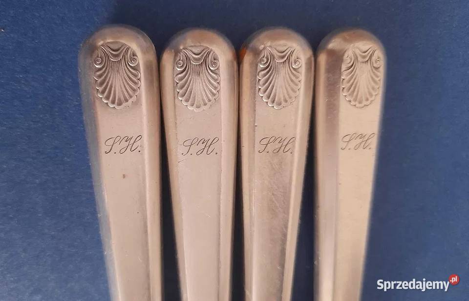 Antyk Shell Pattern 1860 Rogers Bros Noże do pomorskie Rotmanka