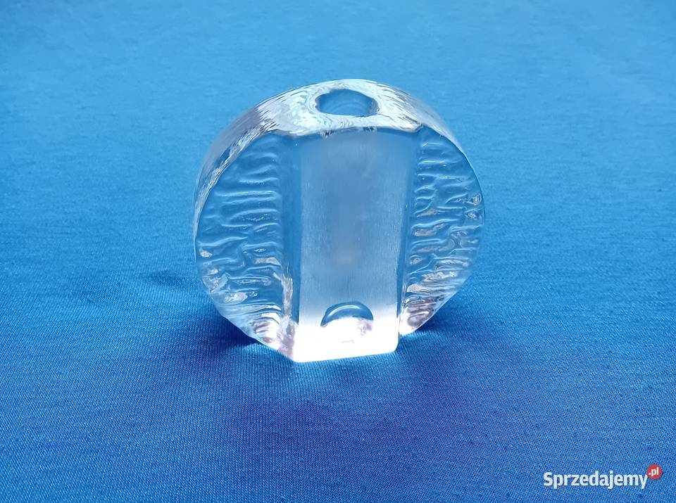 Kryształowy wazonik Solifleur Walther Glas II Porcelana i szkło Koźminek