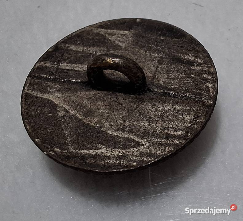 Guzik na stopce Herb liść laurowy korona 20x7mm Czeladź