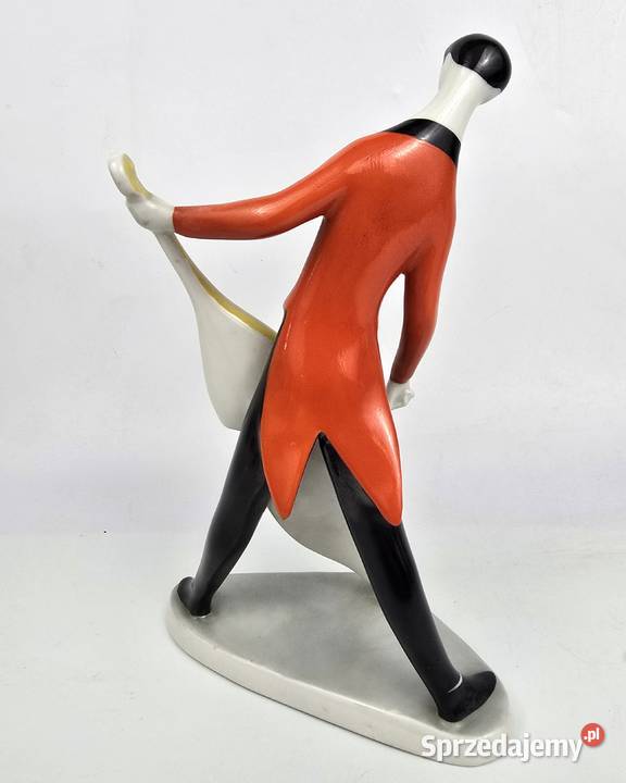 Kontrabasista styl Art Deco Zsolnay Torok Janos mazowieckie Warszawa