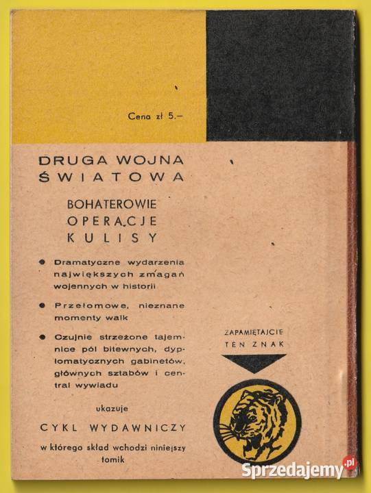 ŻÓŁTY TYGRYS LUDZIE BEZ SKRZYDEŁ 1966 sprzedam