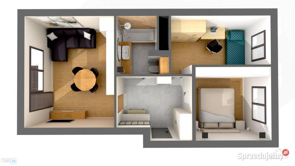 Mieszkanie na sprzedaż Kielce 48m2 3 pokoje sprzedam