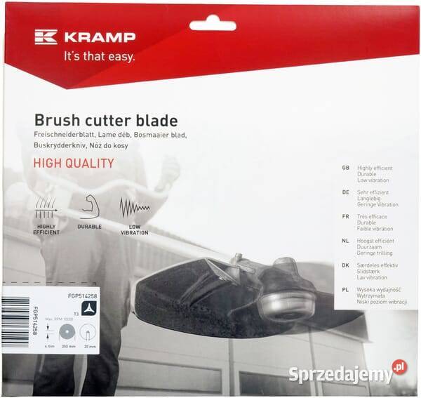 Nóż do kosy 3 zęby L350 20 4 mm FGP514258 Kamionna