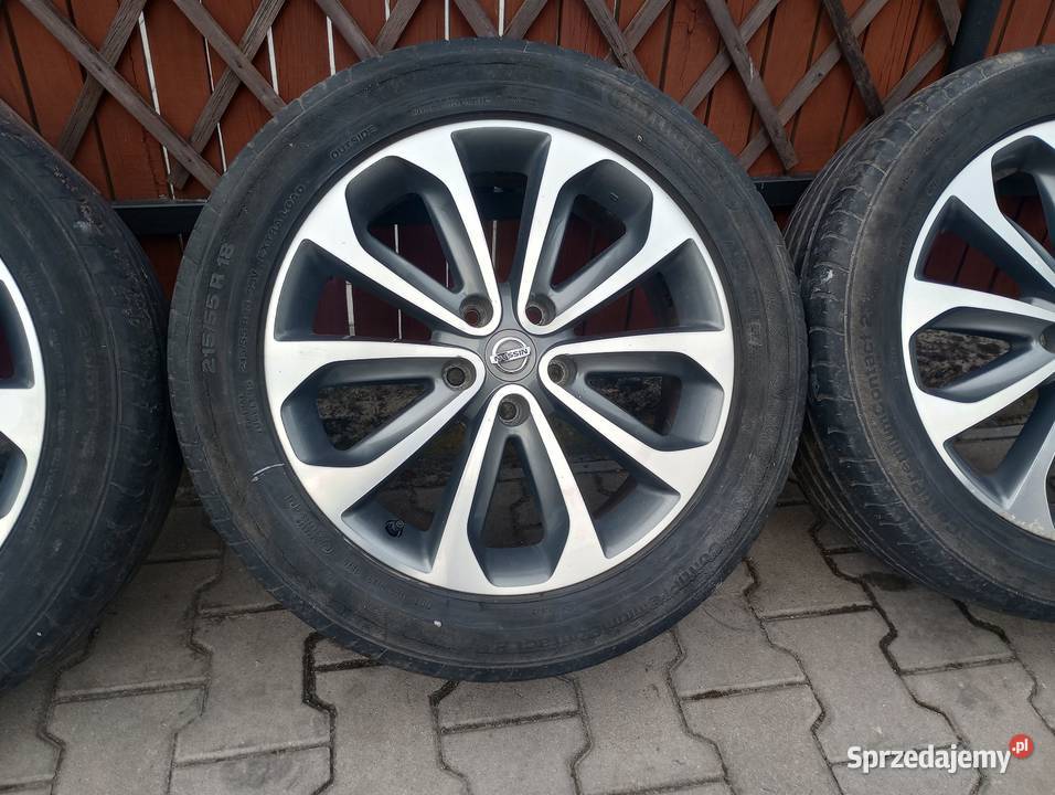 Alufelgi 18 5x1143 Oryginalne NISSAN Qashqai aluminiowe Włocławek sprzedam