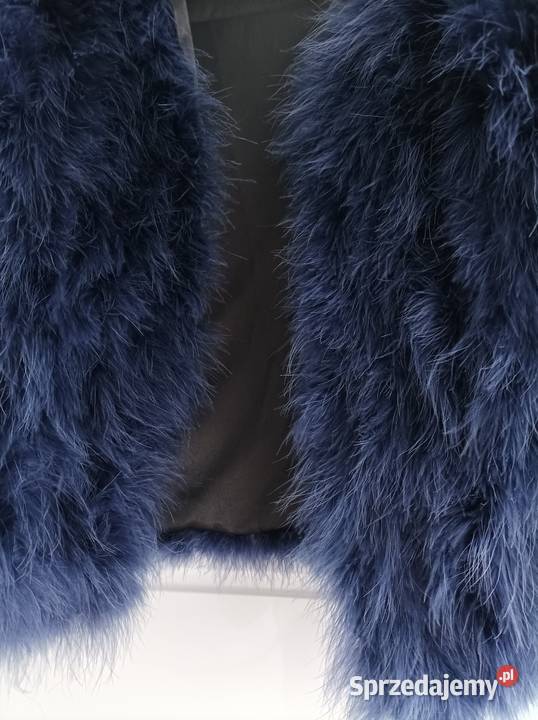 Futro naturalne ze strusich piór kurtka kujawsko-pomorskie Grudziądz