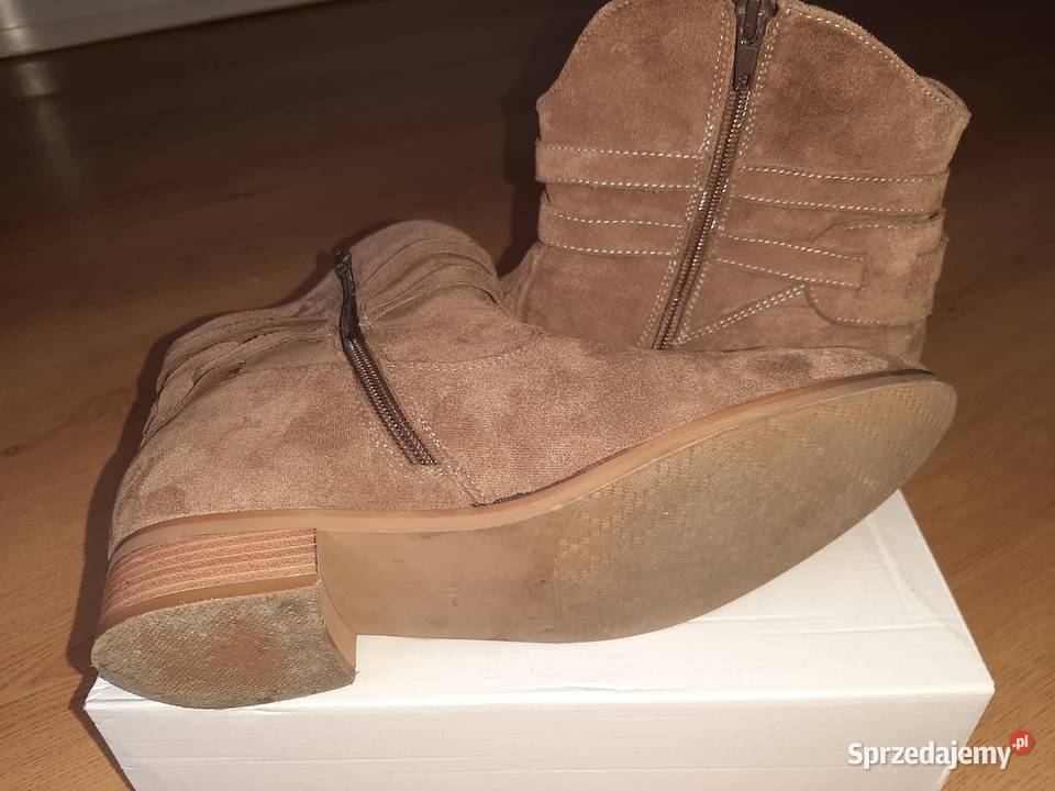 Buty zamsz brązowy VINCEZA r41 inna