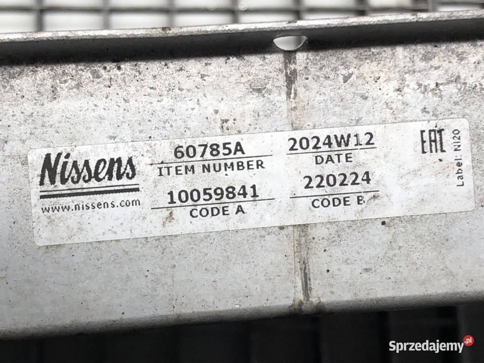 CHŁODNICA WODY BMW E87 20 163 0313 RADIATOR