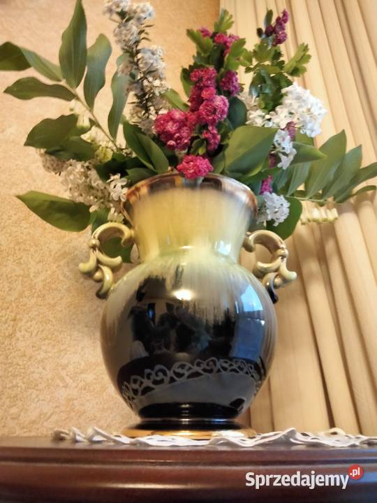 Wazon ceramika szkliwienie naciekowe unikat Gniezno