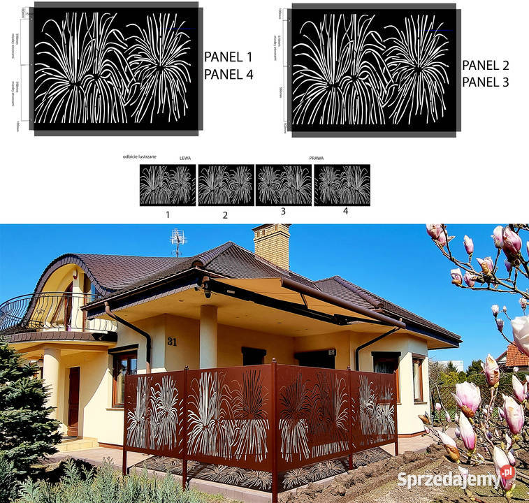 projektowanie DXF SVG Bramy przesuwne ogrodzenie Poznań