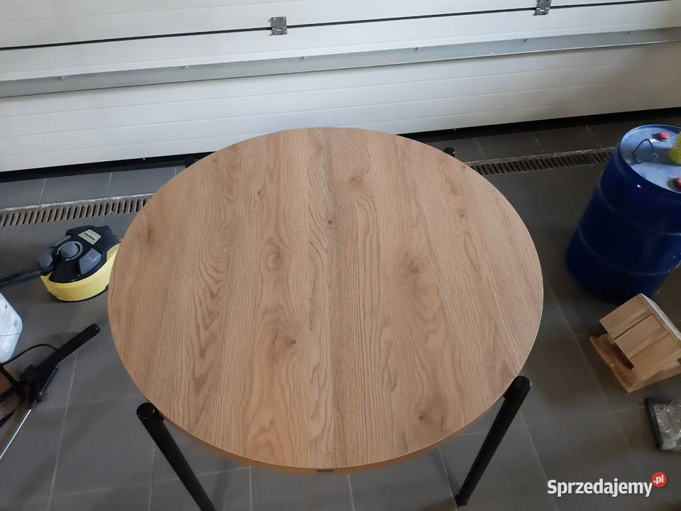 Stół industrialny okrągły rozkładany pomorskie Grzybno