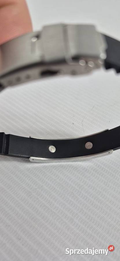 Męska Bransoleta Carbon Steel Styl i Magnetyzm