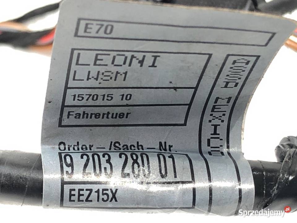 WIĄZKA DRZWI PRZÓD LEWA BMW E70 9203280 30 272