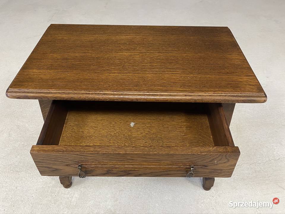 Stylowa debowa szafka komoda z szufladą Budno sprzedam