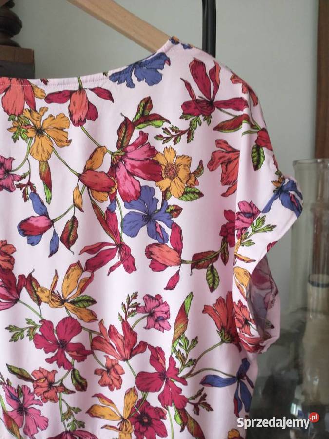 Kwiecista sukienka tunika oversize łódzkie Łódź