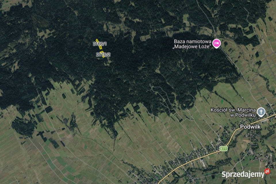 Działki leśne PODWILK Nieruchomości sprzedam