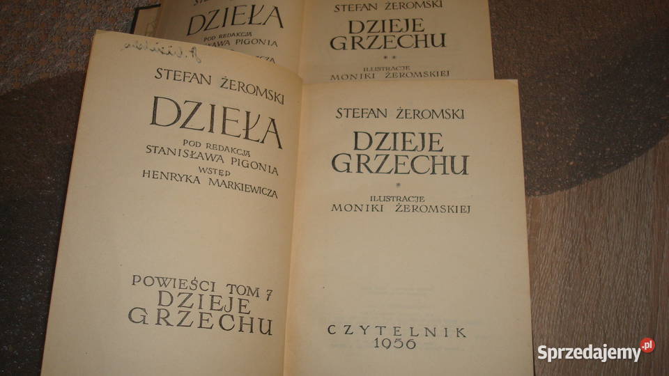 Dzieje grzechu 2 tomy Żeromski js Kruszwica