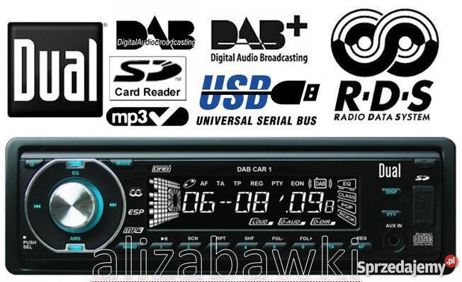 Radio Samochodowe DUAL DABCAR 1 USB SD Mp3 RDS Mogilany