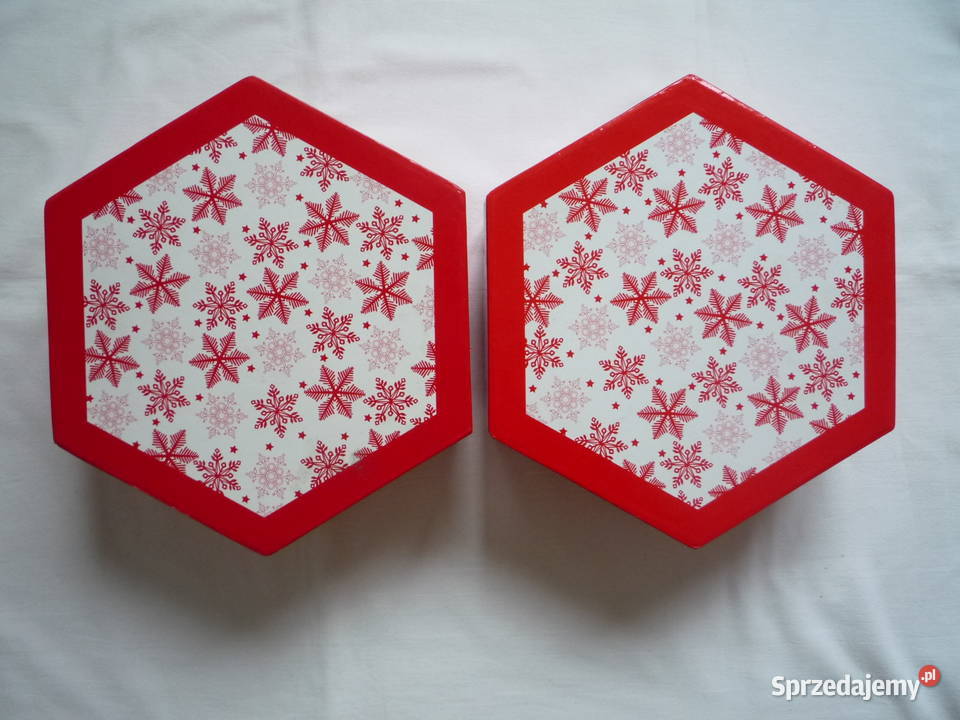 2 opakowania Bombki choinkowe czerwone wzór Szczecin